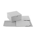 High Gloss White Folding Gift Box (4"x4"x2")